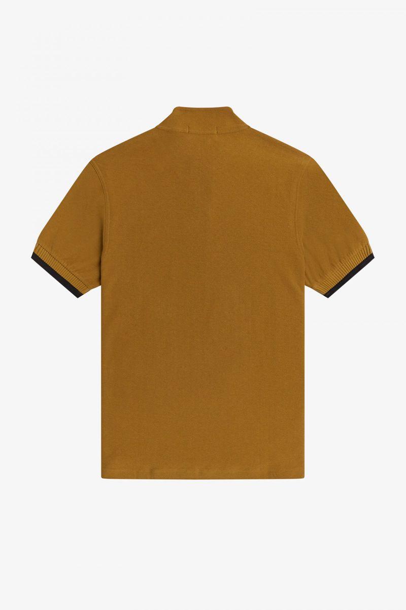 Camel Fred Perry Funnel Neck Polo Men's Shirts | PH 1500BEXC